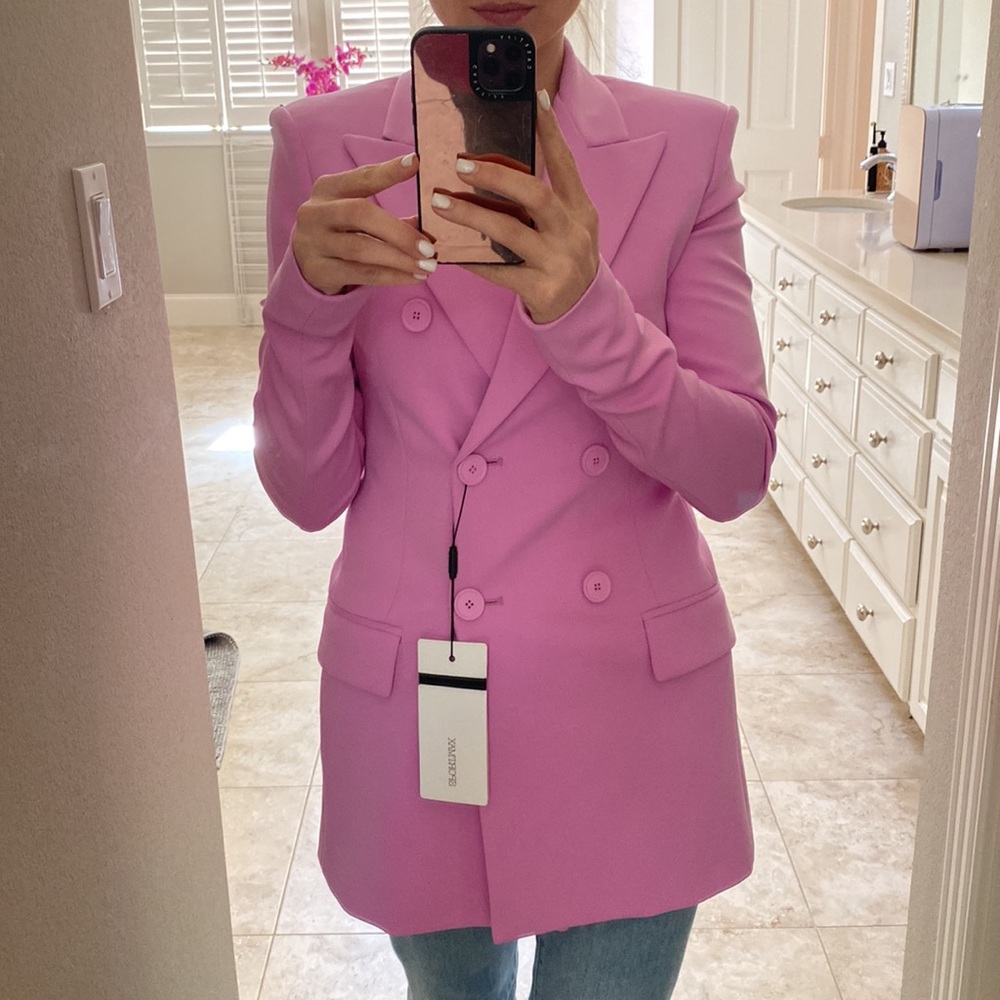 Sportmax double-breasted long-sleeved blazer, XS (original price $600)